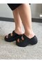 Women's Wera Black Two-Buckle Thick Sole Orthopedic Sandals & Slippers - 2