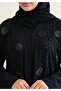 2 In 1 Nida Fabric Handmade Embroidery Dantel Comfortable Arabic Muslim Abaya With Sheila - 2