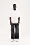 Men's Effect Baggy Jean Trousers Black - 5