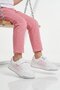 White Pink Velcro Girls' Sports Shoes