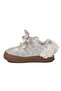 Silver Velcro Glittery Baby Girl Sneakers - 4