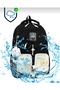 Korean Model 6 Compartment Water Repellent Water Bottle Compartment Sports Travel Middle School High School Daily School Backpack 705 - 5