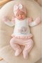 Seasonal Baby Girl Newborn Hospital Discharge Bodysuit Set Cotton 5 Pieces 0-3 Months - 3