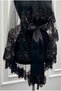 Black Bridal Veil Set, Embellished with Sparkling Sequins and Crystal Glass Beads, Henna Night Veil 6 Pieces - 5