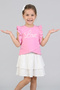 Girl's Ruffle Detailed Muslin Skirt Set
