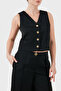Regular Fit V-Neck Buttoned Vest Vest Xw001954 Af21553 Uc001 - 5