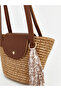 Women's Straw Shoulder Bag - 3