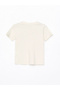Lcw Kids Beige Crew Neck Short Sleeve Printed Baby Boy T-Shirt - 2