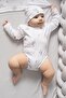 Modal Cotton Newborn Baby Long Sleeve Snap Fastener Bodysuit Bodysuit L Dragons - 3
