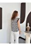 Dama Patterned Polka Dot Blouse |   D3070002 - 8