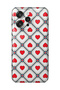 Oppo Reno 15 / 15F Compatible Retro Red Heart Pattern Transparent Phone Case