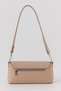 Women's Zoya Model Soft Leather Look Mink Shoulder Bag and Crossbody Baguette Bag - 6