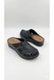 Women's Genuine Leather Closed-Front Comfortable Casual Women's Flexible Nurse Chef Daily Sabo Home Slippers - 7