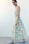 Flared linen-blend skirt - 3