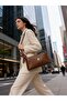 Women's Brown Shawl Detailed Stylish Hand and Shoulder Bag Daily Use Bag - 3