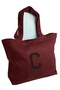 Bordo Harfli Tote Bag (C)