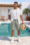 Premium 100% Cotton Lace-Up Men's Shorts – Relax Fit Summer Old Money Shorts - 2