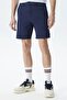 Men's Slim Fit Bermuda Shorts Men's Slim Fit Bermuda Shorts Navy Blue - 5