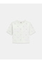 Silvy Boxy Fit Women's White T-Shirt V6Gi18K2985-G056 - 5
