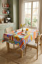 Modern Colorful Striped Tablecloth Stain-Resistant Stylish Design for Garden Balcony - 2