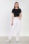 Women's short sleeve bubble t-shirt - black - 4
