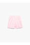 Slim Fit Waist Tie Pocketed Glittery Mini Shorts - 4
