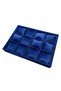 Watch and Jewelry Stand with 12 Compartments, Suede Fabric Covering on Mdf, Domestic Production - 5