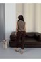 Crep Fabric Balloon Fit Comfortable Casual Women's Trousers Stretchy Fabric Ankle Length - 8