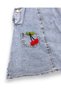 Girl's Summer Clothes for Ages 2-3-4-5: Cherry Detailed Denim Gilet and Denim Dress for Eid Holidays - 5