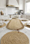 Natural Jute Runner and American Placemat Set 7 Pieces (1 Runner + 6 Placemats) - 2