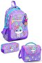 Kids Milka Water Green Rabbit Patterned 3-Piece School Bag Set Set0133255