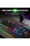 TF 230 USB Wired Mechanical Keyboard and Mouse , Black - 3