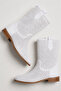 Mellow Women's Suede Low Heeled Summer Boots, Perforated Summer Women's Booties - 4