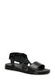 409062.Z6Fx Black Women's Flat Sandals - 2