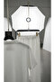 Men's White Short Sleeve Wrinkled Fabric T-Shirt and Sweatpants Set Combination - 3
