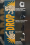 "Aura" Series - Blue Modern Woven Base Decorative Carpet with Drop Drip Textured Leopard Figure Aura23 - 7