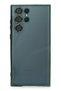 Ilkeshop New Galaxy S22 Ultra Case with Lens Silicone (175527) - Green - 2