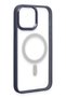 Ilkeshop New iPhone 15 Pro Max Case Room Magneticsafe Silicone - (190055) Sierra Blue - 4