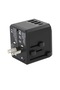 Universal Travel Adapter, 4-USB World Power Plug, International Converter for US EU UK, Wall Charger for Phone Laptop – Travel Essential - 4