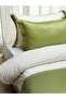 Sim Border Embroidered Green Cream Duvet Cover Set - 8