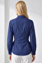 Shirt Collar Balloon-Sleeved Fitted Regular Shirt - 5