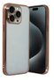 Ilkeshop New iPhone 15 Pro Max Lens Silicone Case - (211441) Desert Titanium