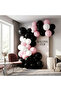 Black Pink White Balloon Set 20 Pieces Birthday Party Decoration Stylish - 3