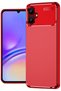 Ilkeshop New Galaxy A06 Case Auto Focus Carbon Cover (213406) - Red