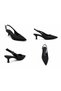 Women's Pointed Toe Open Back Thin Heeled Women's Shoes - 2