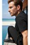 Men's Trendy Summer Wrinkled Fabric Short Sleeve T-Shirt and Pants Set - 6