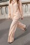 Powder Linen Blend Women's Shirt and Pants Set - 3