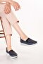 Genuine Leather Laser Perforated Comfortable Summer Shoes Ars.141 Navy Blue - 6