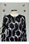 Women's Ring Pattern Collar Stone-Embellished Mother's Dress - 2