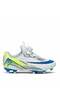 620K Boys' Smart Lace-Up Football Boots White - Blue - 2